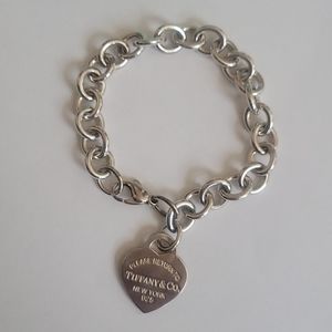 Tiffany & Co Heart Tag Charm Bracelet
